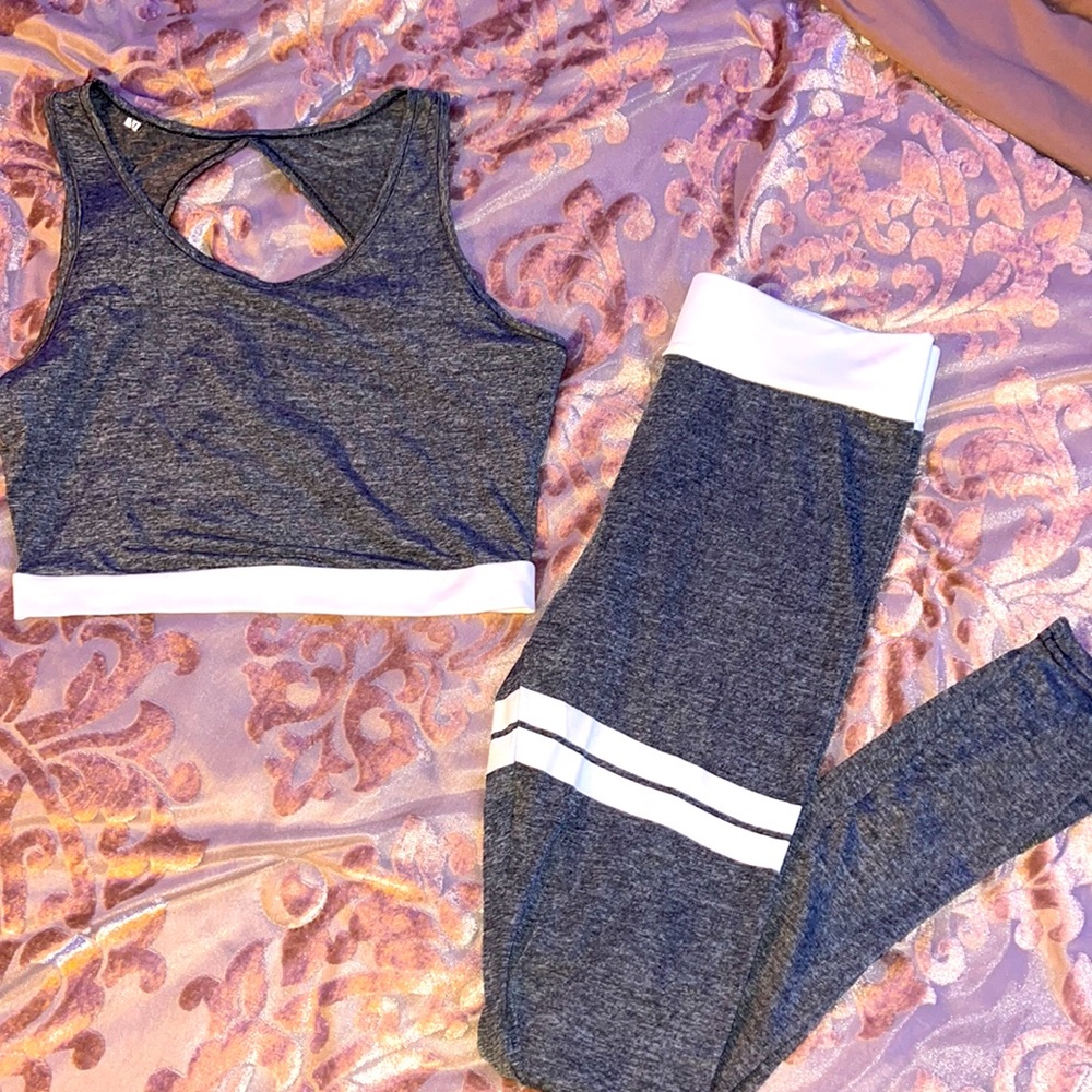 2pc Gray Track suit